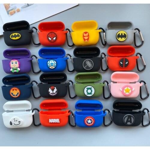 DHL 50pcs Cartoon Silicone Case for Apple Airpods 1 2 Accessories for Airpods Pro 3 Bluetooth Earphone Box Protective Cover Bag