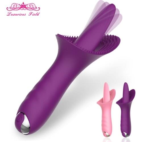 Licking Tongue Vibrator for Women AV Magic Wand Orgasm Clit stimulation Nipple Massage G spot Vibrator Sex Toys for Women Adult