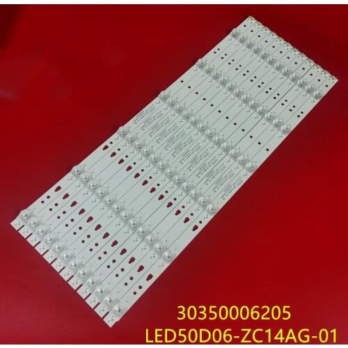 12PCS LED Backlight strip 6 lamps For 50inch TV 50A6 LE50U51A light bar 30350006205 LED50D06-ZC14AG-01 100%NEW