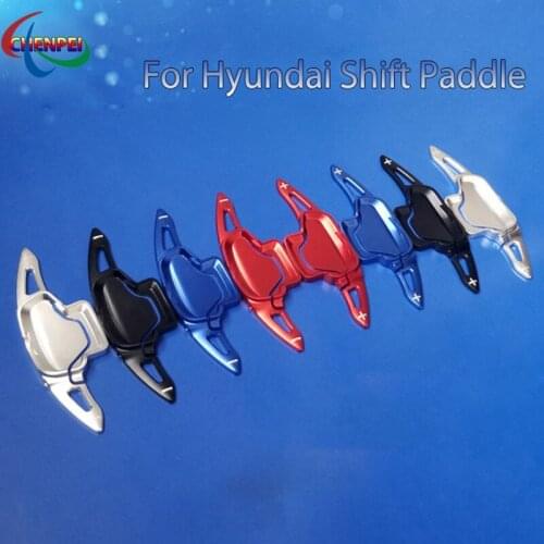 2pcs Aluminum Alloy Car Steering Wheel Shift Paddle Extension Shifter For Hyundai Lafesta 2019 Car Interior Accessories