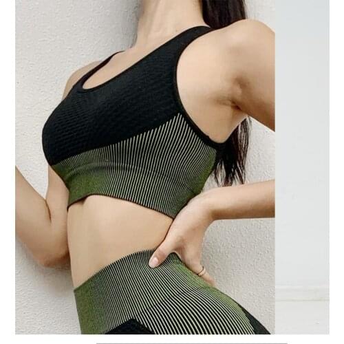 2020 Women Seamless Workout Top Sexy Clothes Workout sportswear Fitness matched comfortable bra