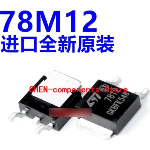 20pcs 78M12 L78M12CDT TO-252 12V/0.5A Three-terminal regulator