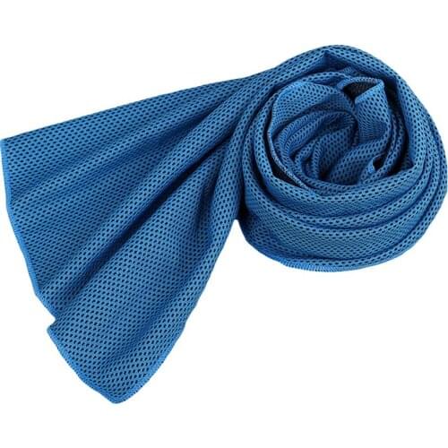 90*30Cm Summer Pure Color Mesh Ice Cold Towel Outdoor Sports Running Cycling Gym Fitness Aerobics Wiping Sweat Towel