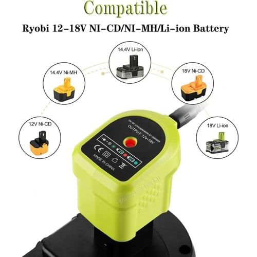 Free shipping P117 P119 battery Charger for RYOBI 12-18V Ni-CD Ni-MH Li-ion P107 P108 for Ryobi one+ high quality For Ryobi 1A