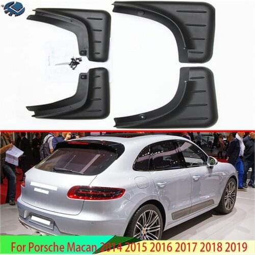 For Porsche Macan 2014 2015 2016 2017 2018 2019 4PCS Mud Flaps Splash Guards Fender Mudguard Kit Mud Flap Splash Guards Mudguard