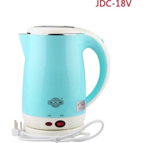 JDC-18V Blue Stainless Steel Electric Kettle With Auto-Off Function Quick Heat Water Heating Kettle 1.8L