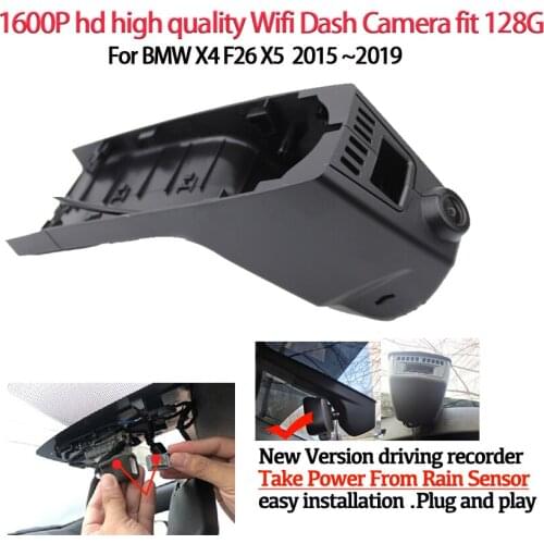 HD 1600p Easy Installation Car dvr Dash Camera Video Recorder Camera For BMW X4 F26 X5 2015~2018 2019 high quality Night vision