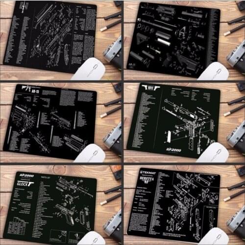 Mairuige 22X18CM Gun parts Csgo mouse pad gamer play mats Gaming Mouse Pad Small Size Mat Keyboard Big promotion