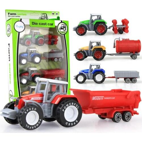 Classic Mini Alloy Engineering Car Toys for Children Tractor Farm Vehicle Model Boy Toys Oyuncak Gift Kids Toys Boys