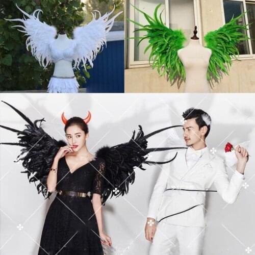 Cosplay Costumed beautiful feather angel wing for Fashion show Displays wedding shooting props Cosplay game costume