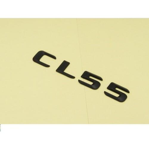 Matt Black ABS Car Trunk Rear Number Letters Words Badge Emblem Decal Sticker for Mercedes Benz AMG CL Class CL55 AMG