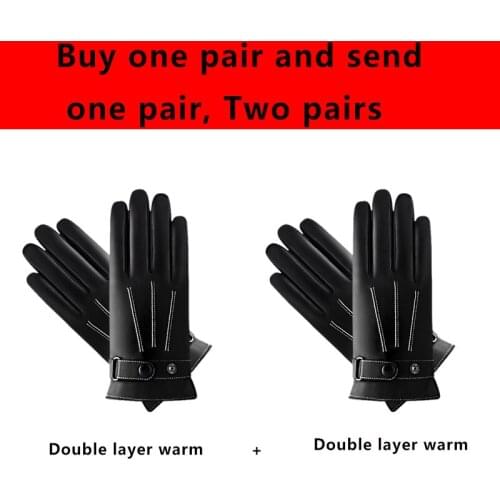 Mens gloves winter riding warm waterproof windproof plus velvet thickening mens winter riding buy a pair to send a pair