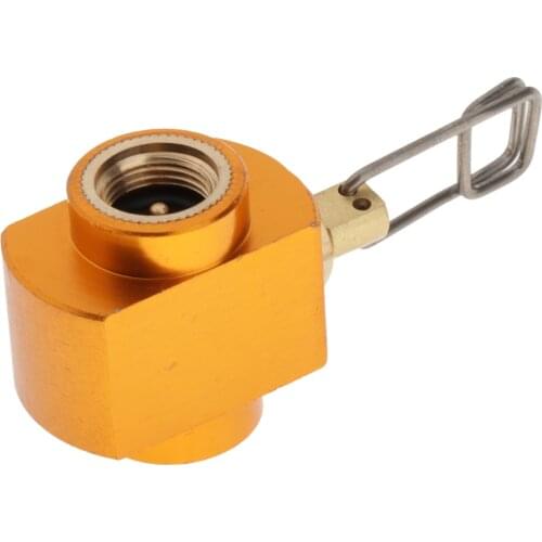 Camping Stove Propane Refill Aluminum Alloy Cooker Burner Butane Filling Valve Connector 6.3x2.95x1.88cm