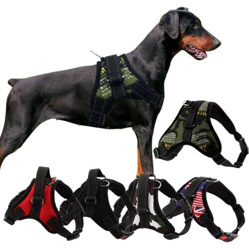 Durable Reflective Pet Harness Adjustable Big Walking for Small Medium Large Dogs Pitbull Leash Collar