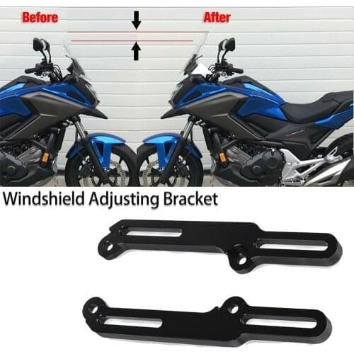 Motorcycle Windscreen Adjusters Airflow Bracket Windshield Adjusting Height For Honda NC750X NC 750 X XA NC750 XDA DTC NC 750X