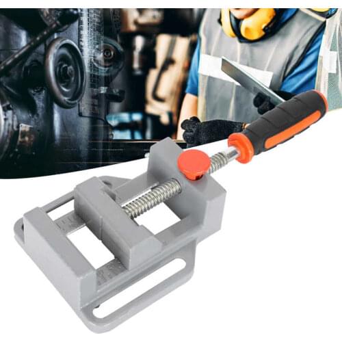 24.6 x 11.5 x 4.5cm Drill Press Vise 70mm Mini Household DIY Aluminum Alloy Vice Flat Pliers Bench Clamp Woodworking Tool