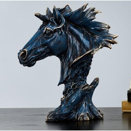 Resin Horse Wealth Decoration Nordic Porch Crafts Decoration Living Room Tv Cabinet Wine Cabinet Home Accessories