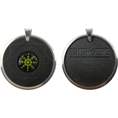 Upgraded Yellow Sunflower Lava Stone Health Necklace- Quantum Scalar Energy Pendant with Negative Ion EMF Protection