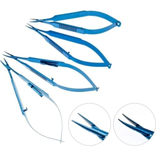 12CM Needle Holder Straight/Curved Tips 9mm Ophthalmology Surgery Instrument