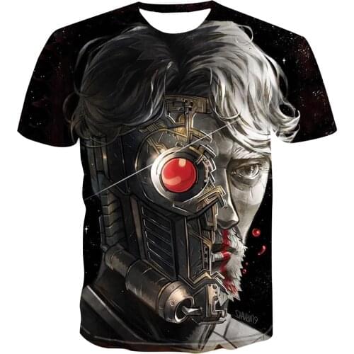2020 New trend 3D t-shirt mens and womens versatile short sleeve creative design machine head cool Top Mens T-shirt s-6xl