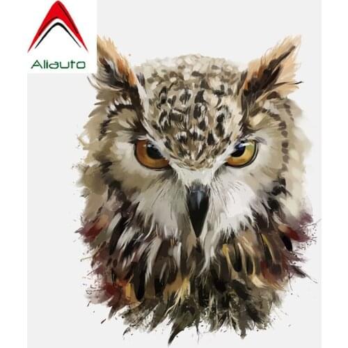 Aliauto Animal Car Sticker Sharp Eyes of The Owl PVC Waterproof Reflective Decals Automobile Decoration Accessories,15cm*12cm