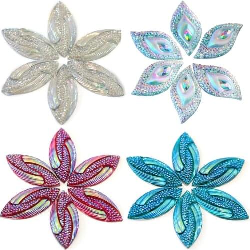 Big Selling Leaf стразы Sew On Rhinestones Resin Starry Sky Sewing Rhinestones Many Sizes Sew on Rhinestone Wedding DressDIY A86