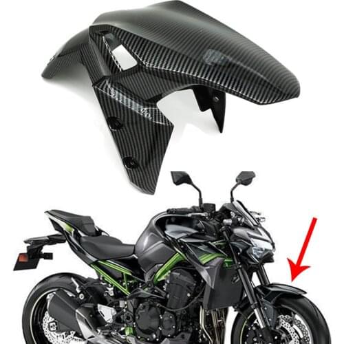 Motorcycle Carbon fiber Front Tire Fender Hugger Mudguard Splash Guard Cover For Kawasaki Z900 2017 2018 2019 Z 900 Part