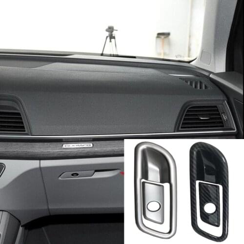 FOR Audi Q5 FY 2018 Matte ABS Chrome CAR Accessories Storage Box Handle Cover Trim 2pcs