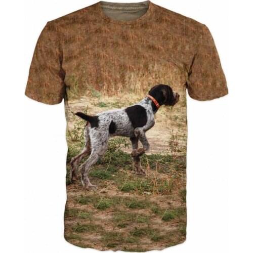 Hunting Dog Mount 3D Men T-shirt Hunting Ducks Dog & Ducks Graphic Tee Harajuku Style Tshirt Streetwear Summer Tops
