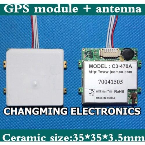 JCOM Korea C3-470a/GPS integration module antenna/TTL/GMOUSE/SiRF3 35 mm high strength ceramic(working 100% Free Shipping)5PCS