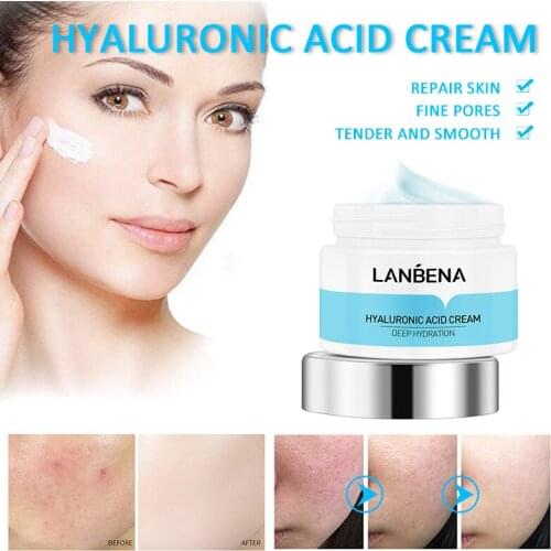LANBENA Hyaluronic Acid Face Cream Face Care Shrinking Pores Moisturizing Anti Aging Oil -Control Firming Whiten Skin Care TSLM2