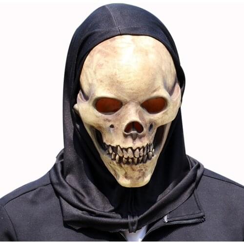 Halloween skull mask grimace latex mask bar masquerade party performance props