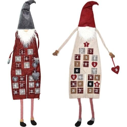 2022 New Christmas Advent Calendar Wall Hanging Exquisite Santa Felt Calendar Countdown Calendar Christmas Decorations For Home