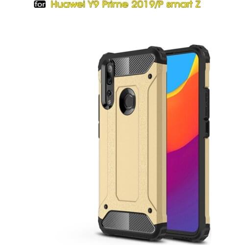 Strong Hybrid Tough Shockproof Armor Phone Back Case for Huawei Y9 Prime 2019 Hard Rugged Impact Resistance Cover Case