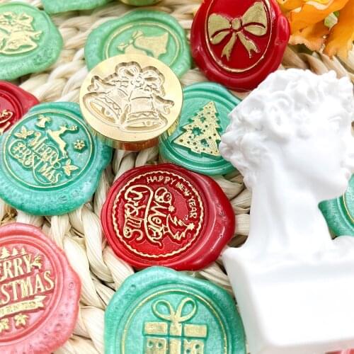 Christmas Wax Stamp Pattern Wax Seal Stamp For Wedding Invitation Gift Cards Scrapbooking Material
