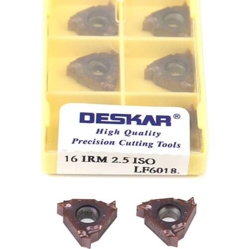 10pcs 16ERM 1.0ISO 1.5ISO 2.0ISO 16IRM 2.5ISO 3.0ISO LF6018 CNC Lathe Turning Tool Threading Carbide Insert,Stainless Steel Tool