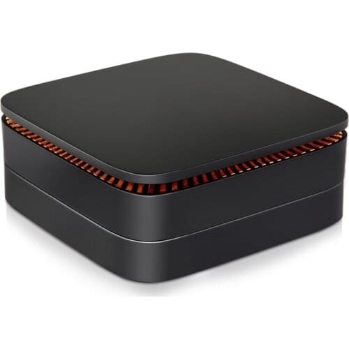 AK1H TV BOX with Intel Celeron J3455 Quad Core up to 2.3GHz 4G/6G RAM 64G 128G ROM dual HDMI LAN Mini PC windows 10 ubuntu