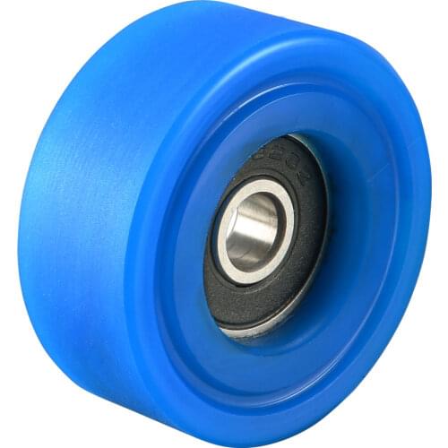 Uxcell Roller Idler Bearing Pulley Sliding Conveyor Wheel 6x35x14mm blue