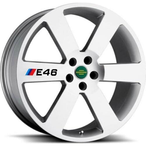 Volkrays 4 X Car Tires & Rim Sticker Decal Accessories for BMW 1 3 5 Series X1 X3 X5 X6 M3 M5 E30 E34 E36 E39 E46 E60 E90