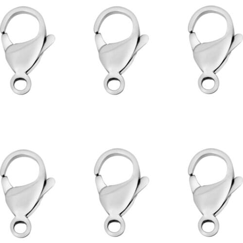 PandaHall 50pc 9/11/12/13mm 316 Stainless Steel Lobster Claw Clasps for Jewelry Findings DIY Jewellery Accessories Wholesale Hot