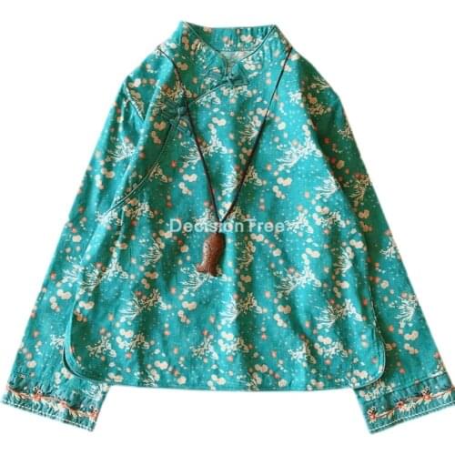 2021 cheongsam blouse traditional cheongsam oriental chinese clothing for women tops traditional chinese qipao cheongsam top