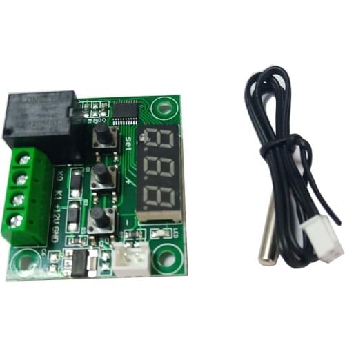 10PCS W1209 DC 12V LED digital thermostat temperature controller temperature switch module with NTC sensor