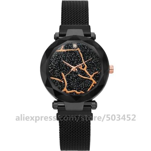 100pcs/lot 8701 Accesorios Mujer Wholesale Magnetic Watches New Dark Scale Relojes Mujer Lady Ladies Wristwatch