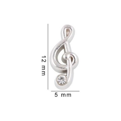 20PCS/lot Music Note DIY Alloy Floating Locket Charms Fit For Memory Glass Living Floating Lockets