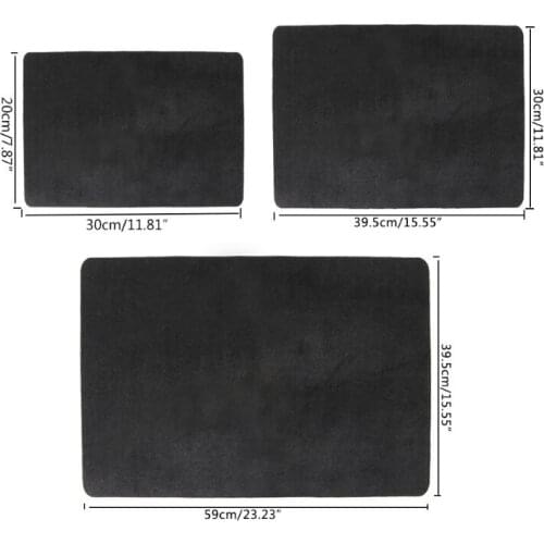 3 Sizes Black Professional Poker Card Deck Mat Magic Tricks Magician Props Coin Pad