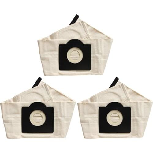 3Pcs Washable Karcher WD3 Dust Bags Cloth Vacuum Cleaner Bags