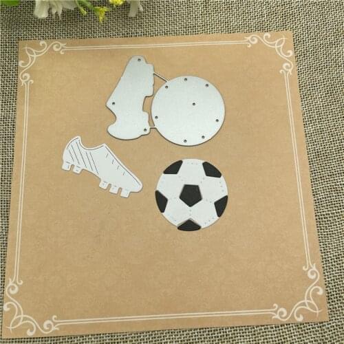 3D Shoes football Metal Cutting Dies Stencils For DIY Scrapbooking Decorative Embossing Handcraft Die Cutting Template