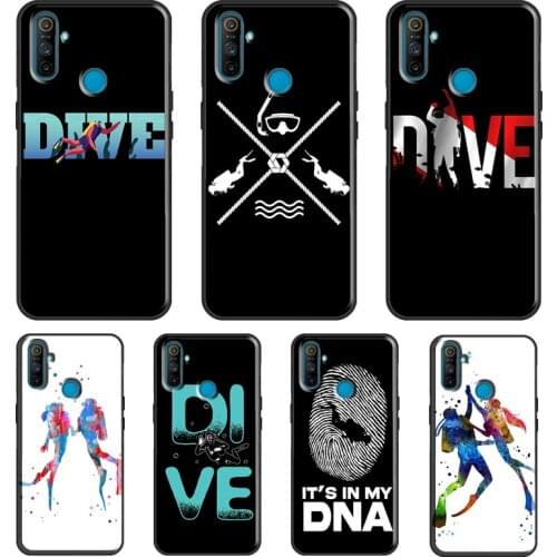 Dive Scuba Divers Diving For OnePlus 9 Pro 8 Pro Nord 8T 9R Case For OPPO Realme 8 Pro Q3 6 7 Pro C15 C3 GT Cover