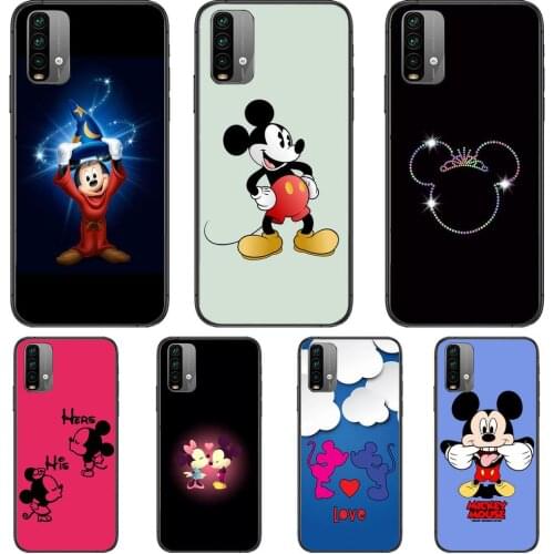 Mickey Love Mouse Phone Case For XiaoMi Redmi 11 lite 9C 8A 7A Pro 10T 5G Anime Cover Mi 10 Ultra Poco M3 X3 NFC 8 SE cover