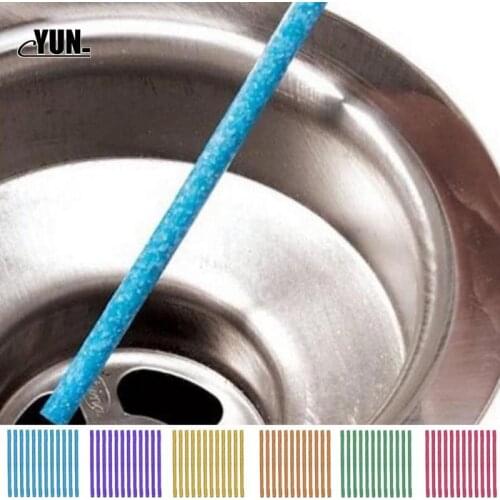 12Pcs/lot Sewer Cleaning Rod Sticks Sewage Decontamination To Deodorant The Kitchen Toilet Bathtub Drain Cleaner 7D